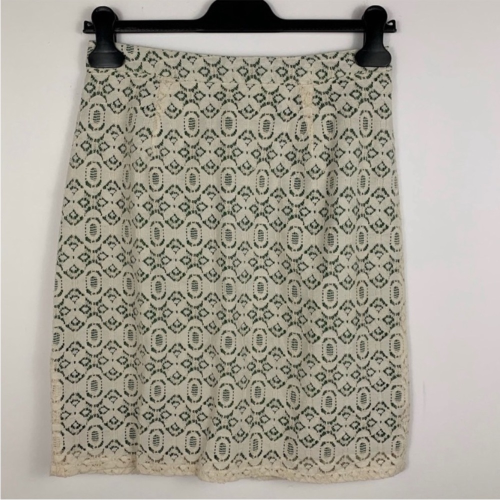 Edme & Esyllte Anthropologie women’s pencil straight skirt lace size 6